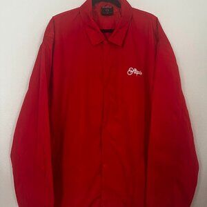 Staple Pigeon Coaches Windbreaker Jacket Mens 2XL Red
